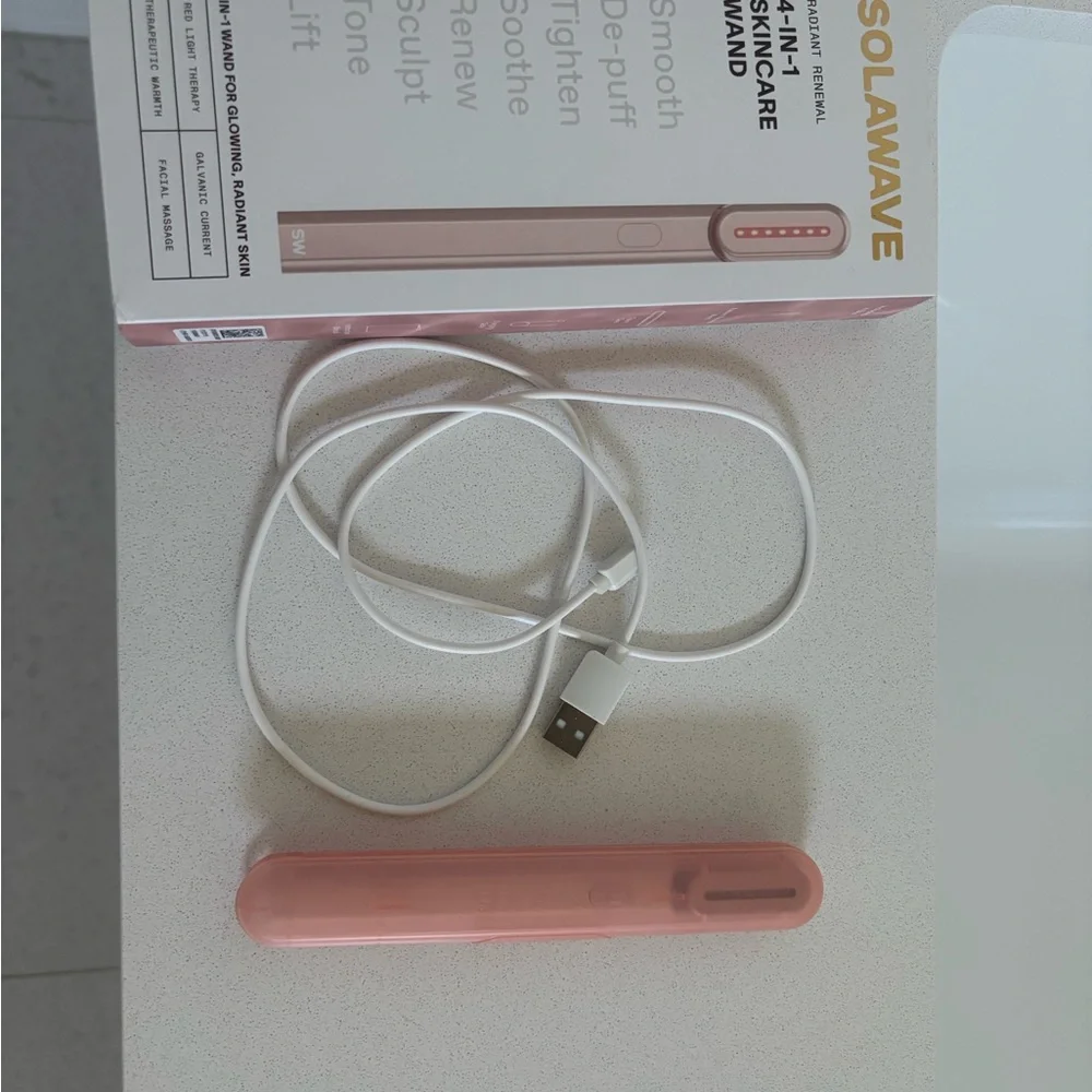 SolaWave Skincare Wand - Pink like new in box - Picture 3 of 3